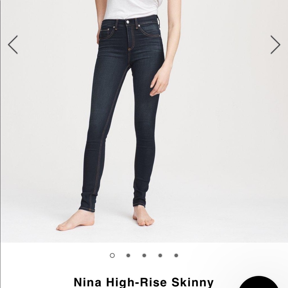 Rag & Bone High Rise Skinny Jeans